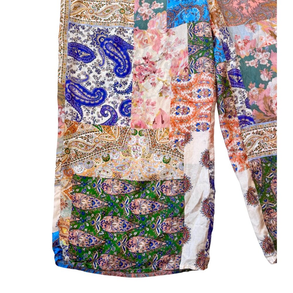 Zimmermann Devi 100% Silk Patchwork Drawstring Wi… - image 7